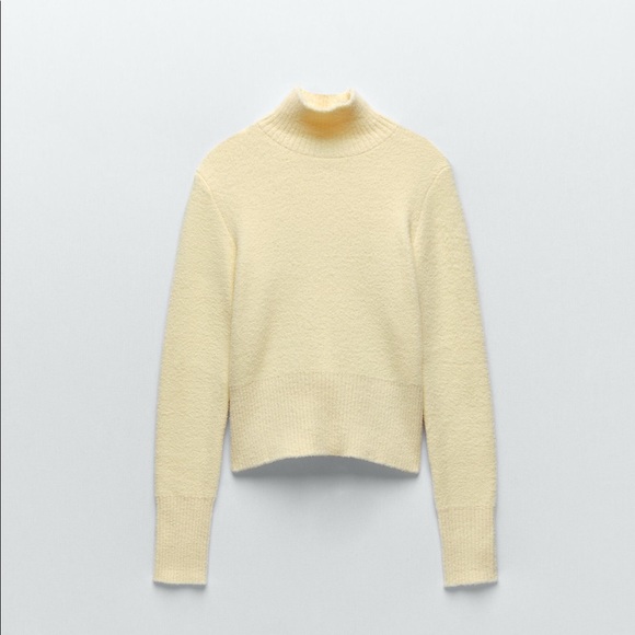 zara yellow soft feel knit sweater - Picture 1 of 4